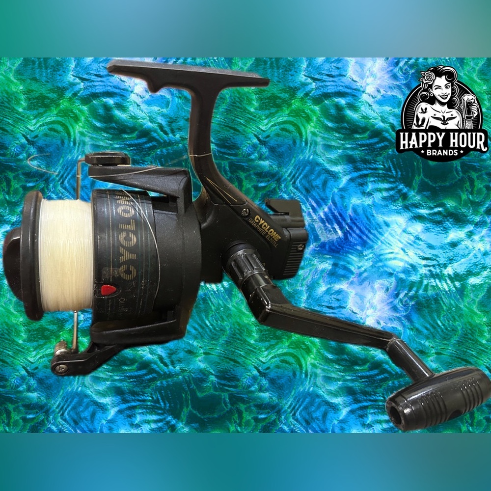 Fishing Reel Cyclone Graphite EL70TLL 2 Ball Bearings Gear Ratio 4.0:1